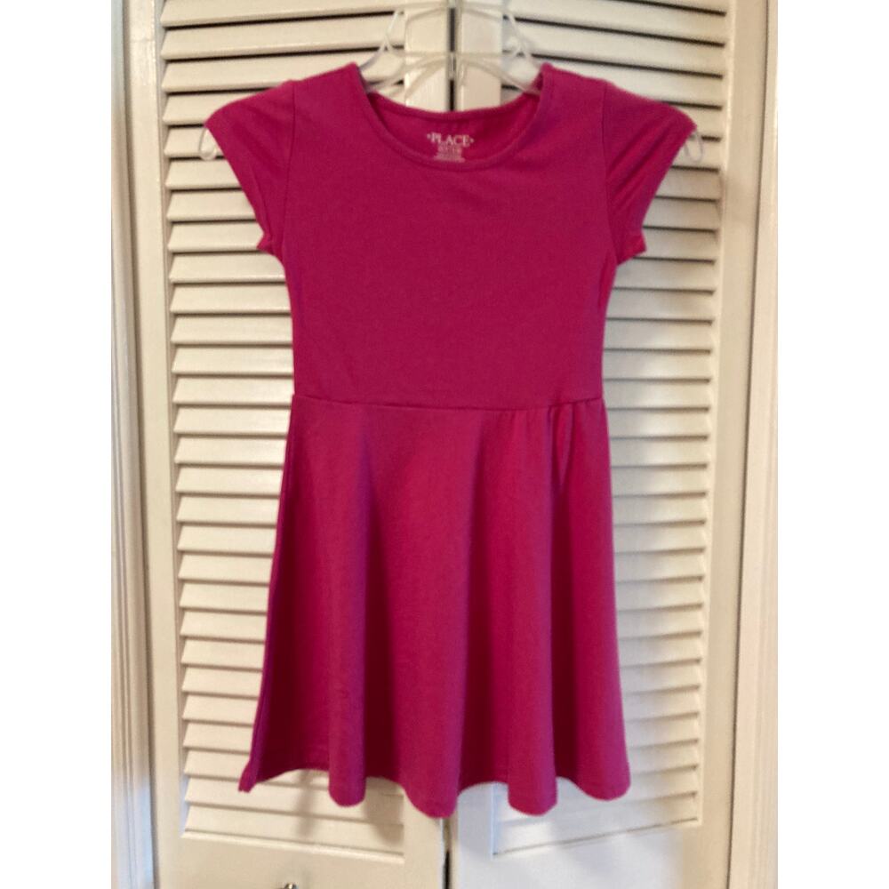 NWT The Children's Place Basic Pink Girls Dress SzS (5/6)